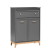 Komoda NORA TA-4 1 szuflada 2 szafki LED szary diamentowy 92x40,5x125,5 cm, 9969948