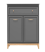 Komoda NORA TA-4 1 szuflada 2 szafki LED szary diamentowy 92x40,5x125,5 cm, 9969951