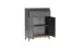 Komoda NORA TA-4 1 szuflada 2 szafki LED szary diamentowy 92x40,5x125,5 cm, 9969952