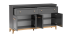 Komoda NORA TA-2 2 szuflady 4 szafki LED szary diamentowy 179x40,5x100 cm, 9969956