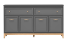 Komoda NORA TA-2 2 szuflady 4 szafki LED szary diamentowy 179x40,5x100 cm, 9969957