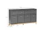 Komoda NORA TA-2 2 szuflady 4 szafki LED szary diamentowy 179x40,5x100 cm, 9969959