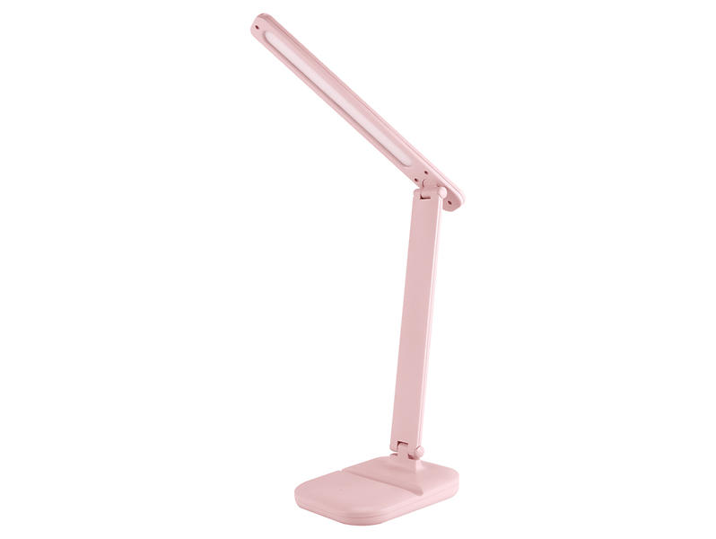 lampka biurkowa Zet LED z tworzywa sztucznego różowa, 998535