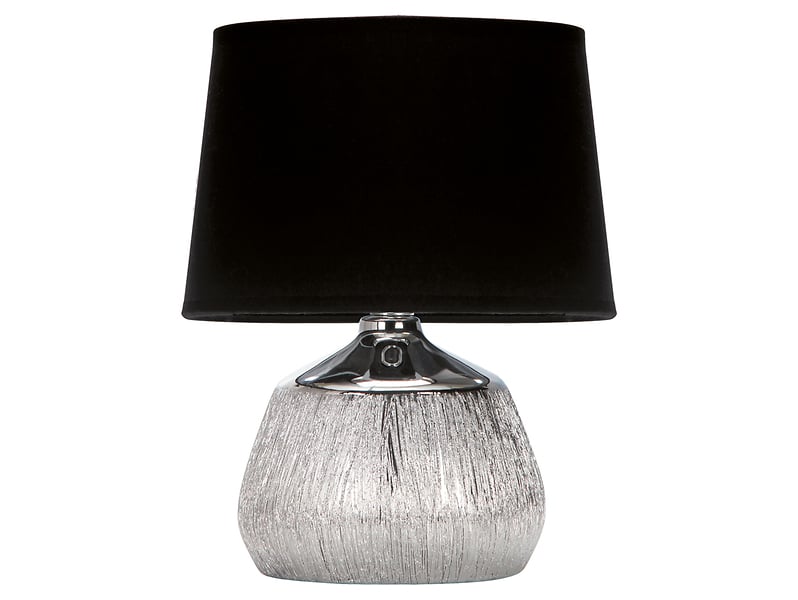 lampa stołowa Jagoda ceramiczna czarno-srebrna, 998654
