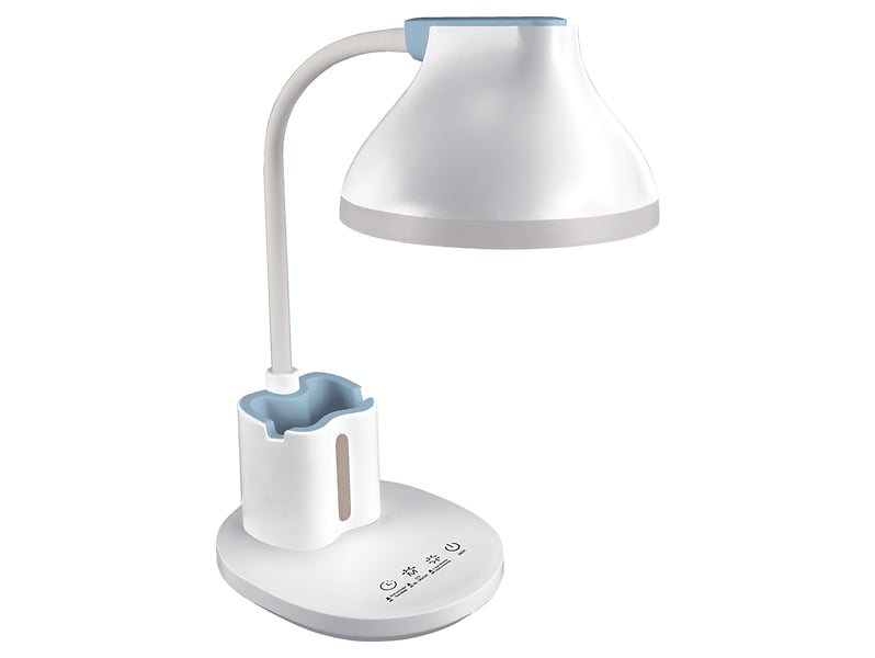 lampka biurkowa Debra LED z tworzywa sztucznego biała, 998934