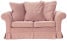 Inny kolor wybarwienia: ESTELLA 120 - pudrowy róż sofa dwuosobowa z funkcją spania