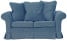 Inny kolor wybarwienia: ESTELLA 120 - niebieska sofa dwuosobowa z funkcją spania