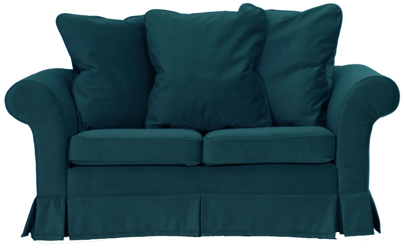ESTELLA 120 - turkusowa sofa dwuosobowa z funkcją spania, 999585