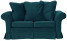 Inny kolor wybarwienia: ESTELLA 120 - turkusowa sofa dwuosobowa z funkcją spania