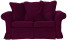 Inny kolor wybarwienia: ESTELLA 120 - wiśniowa sofa dwuosobowa z funkcją spania