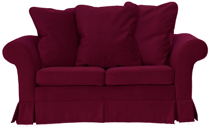 ESTELLA 120 - bordowa sofa dwuosobowa z funkcją spania, 999605