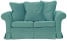 Inny kolor wybarwienia: ESTELLA 120 - szałwiowa sofa dwuosobowa z funkcją spania