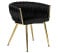 Produkt: Krzesło CAPRI Czarne Welur Tapicerowane do Salonu