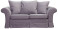 Produkt: ESTELLA 140 - liliowa sofa dwuosobowa rozkładana