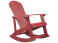 Produkt: Ogrodowy fotel bujany na płozach czerwony