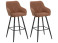 Produkt: Zestaw krzeseł barowych tapicerowane brąz