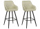 Produkt: Zestaw krzeseł barowych tapicerowane jasnozielony