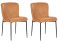 Produkt: Zestaw 2 krzeseł do jadalni pomarańczowy