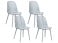 Produkt: Zestaw 4 krzeseł błękitny styl nowoczesny