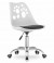 Produkt: Krzesło obrotowe PRINT - biało-czarne