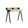 Produkt: biurko vogel S + nadstawka dąb bielony, nogi zielone