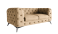 Produkt: Ropez Chelsea sofa 2 pikowana beżowa nogi czarny mat