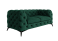 Produkt: Ropez Chelsea sofa 2 pikowana zielona nogi czarny mat