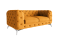 Produkt: Ropez Chelsea sofa 2 pikowana pomarańczowa nogi srebrne