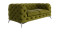 Produkt: Ropez Chelsea sofa 2 osobowa pikowana oliwka nogi srebrne