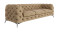 Produkt: Ropez Chelsea sofa 3 osobowa pikowana kremowa nogi srebrne
