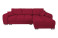 Produkt: Ropez Azzuro Bis narożnik rozkładany pikowany czerwony