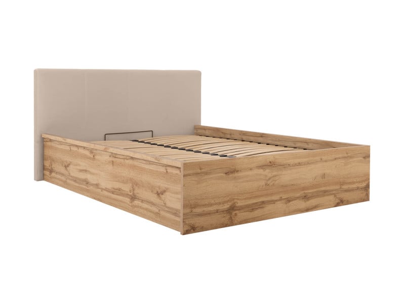 Produkt: łóżko 140 Tetrix z wezgłowiem tapicerowanym dąb wotan