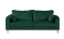Produkt: Ropez Beata sofa 3 osobowa wysokie nóżki welur zielony