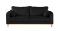Produkt: Ropez Beata sofa 3 osobowa wysokie nóżki welur czarny