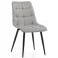 Produkt: Krzesło tapicerowane welurowe CHIC velvet aksamit jasnoszary