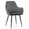 Produkt: Krzesło tapicerowane pikowane z poduszką EMILIA szara