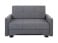 Produkt: sofa dwuosobowa Bado rozkładana z pojemnikiem welurowa szara
