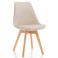 Produkt: Krzesło skandynawskie z poduszką DUBLIN beżowy welur