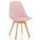 Produkt: Krzesło skandynawskie z poduszką DUBLIN różowy welur