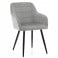 Produkt: Krzesło tapicerowane ORTE jasnoszary welur do salonu jadalni
