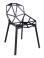 Produkt: Krzesło SPLIT PREMIUM czarne - aluminium, nogi czarne