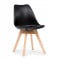 Produkt: Krzesło skandynawskie z poduszką DUBLIN czarny