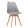 Produkt: Krzesło skandynawskie z poduszką DUBLIN jasny szary