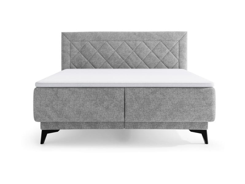 Produkt: łóżko kontynentalne Zalea 160x200 z pojemnikiem szare 