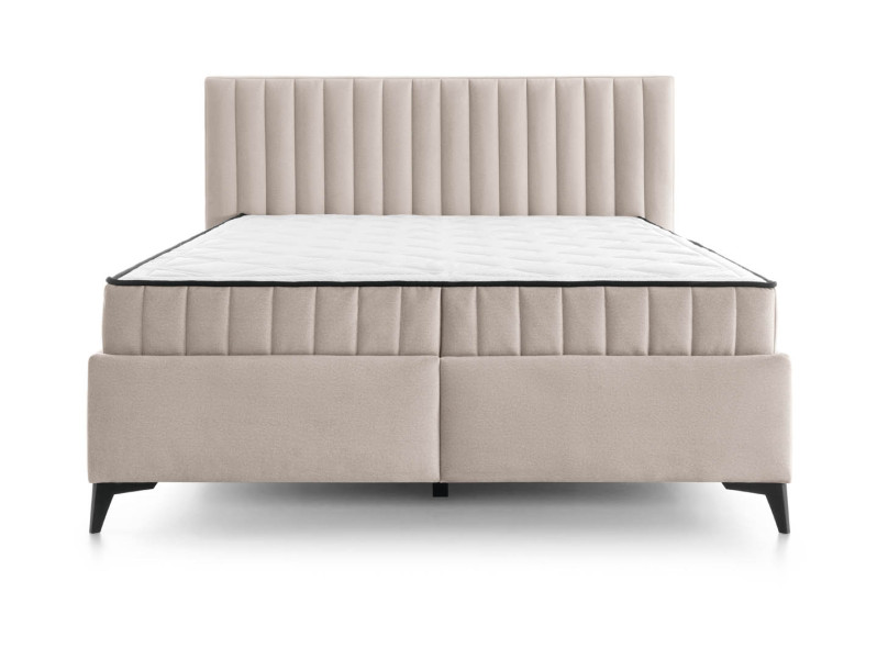 Produkt: łóżko kontynentalne Joy 160x200 z pojemnikami jasnobeżowe
