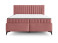 Produkt: łóżko kontynentalne Joy 180x200 z pojemnikami różowe