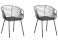 Produkt: 2 krzesła metalowe do jadalni czarne
