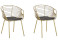 Produkt: 2 krzesła metalowe do jadalni złote