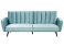 Produkt: Sofa rozkładana welurowa jasnoniebieska VIMMERBY
