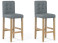 Produkt: Zestaw 2 krzeseł barowych szary MADISON